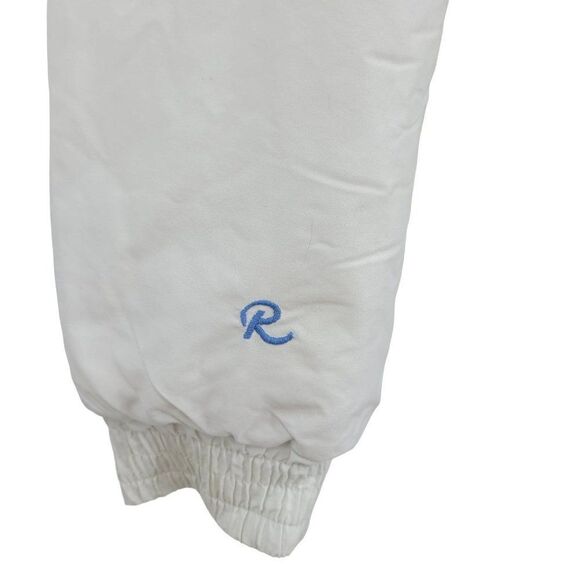 Vintage 80's Roffe Ski Snow Jacket 8 White Dolman Sleeve High Neck Cinched Waist - Picture 7 of 17